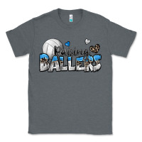 Charcoal Heather raising ballers volleyball Classic Tee - Zillion Design Studio
