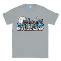 Heather Grey raising ballers volleyball Classic Tee - Zillion Design Studio