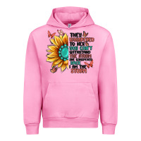 Fuchsia Pink they whispered to her you can't withstand the stor Urban Hoodie - MaliasSmallBusiness