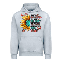 Heather Grey they whispered to her you can't withstand the stor Urban Hoodie - MaliasSmallBusiness