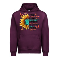 Mauve Wine they whispered to her you can't withstand the stor Urban Hoodie - MaliasSmallBusiness
