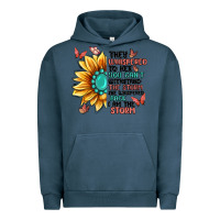 Pigment Midnight Navy they whispered to her you can't withstand the stor Urban Hoodie - MaliasSmallBusiness
