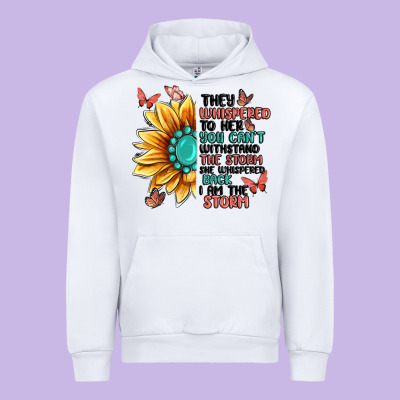 They Whispered To Her You Can't Withstand The Stor Urban Hoodie Designed By Maliassmallbusiness