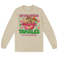 Mushroom tis the season for tamales tama la la la Long Sleeve Tee - MaliasSmallBusiness