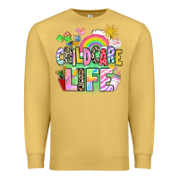Antique Gold childcare life Premium Sweatshirt - AdoDesignShop