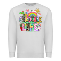 Dove Grey childcare life Premium Sweatshirt - AdoDesignShop