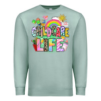 Seafoam childcare life Premium Sweatshirt - AdoDesignShop