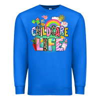 True Royal childcare life Premium Sweatshirt - AdoDesignShop