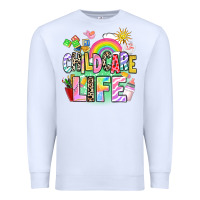 White childcare life Premium Sweatshirt - AdoDesignShop