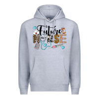 Heather Grey Western Future Nurse Premium Hoodie - LillyAllenDesigns