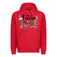 Red Western Future Nurse Premium Hoodie - LillyAllenDesigns