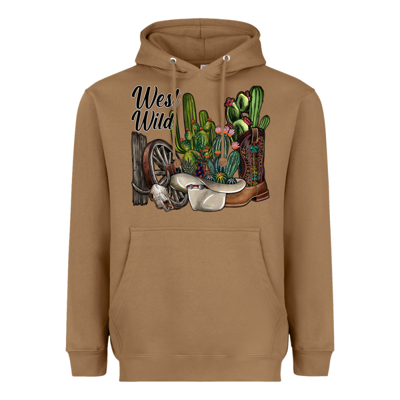 West Wild Heavyweight Hoodie by SublimationCraftShop | Teevron