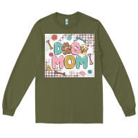 Army Green dog mom Long Sleeve Tee - MaliasSmallBusiness