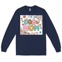 Navy dog mom Long Sleeve Tee - MaliasSmallBusiness