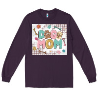 Plum dog mom Long Sleeve Tee - MaliasSmallBusiness