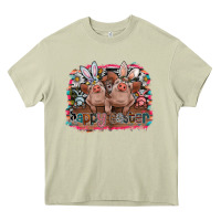 Mossy Happy Easter Heavy Core Tee - CowhideDigitalArt