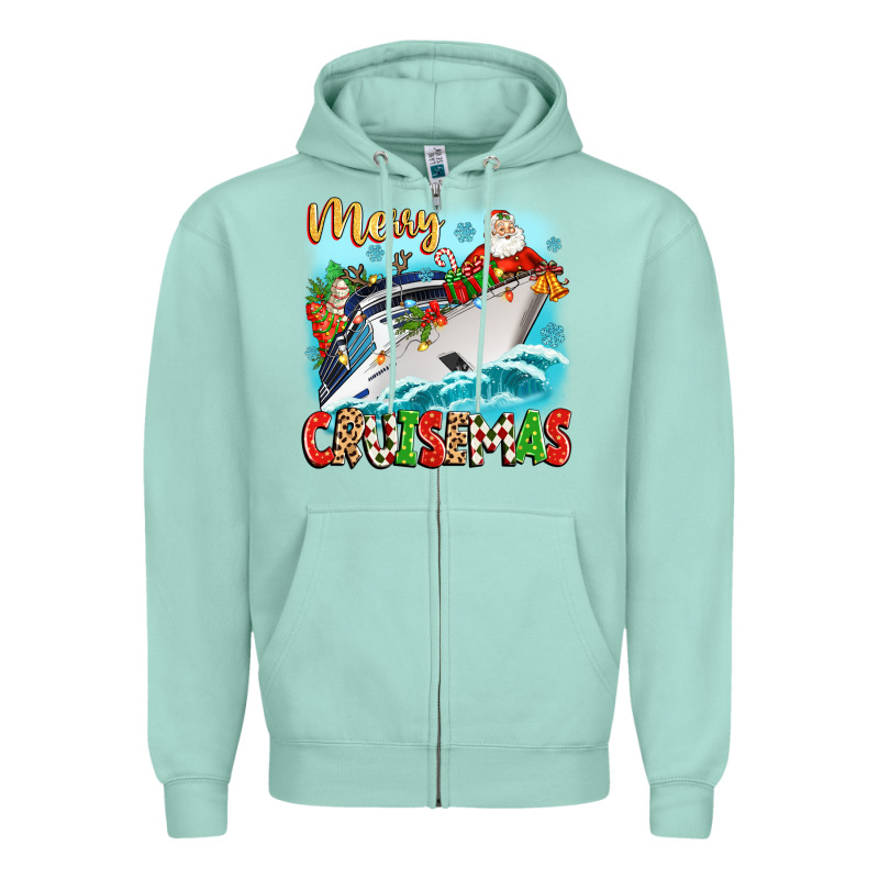 Merry Cruisemas Zipper Hoodie by Zillion Design Studio | Teevron