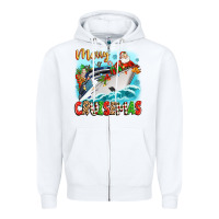 White merry cruisemas Zipper Hoodie - Zillion Design Studio