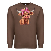 Chestnut cute  heifer Premium Sweatshirt - AdoDesignShop
