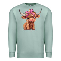 Seafoam cute  heifer Premium Sweatshirt - AdoDesignShop