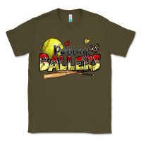 Army Green raising ballers softball Classic Tee - Zillion Design Studio