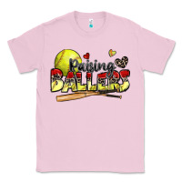 Bubblegum Pink raising ballers softball Classic Tee - Zillion Design Studio