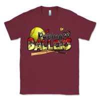 Burgundy raising ballers softball Classic Tee - Zillion Design Studio