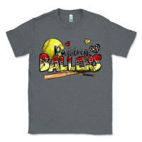 Charcoal Heather raising ballers softball Classic Tee - Zillion Design Studio