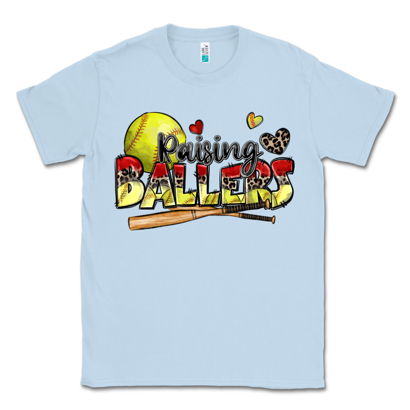 Raising Ballers Softball Classic Tee by Zillion Design Studio | Teevron