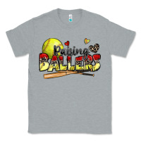 Heather Grey raising ballers softball Classic Tee - Zillion Design Studio