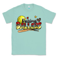 Seafoam raising ballers softball Classic Tee - Zillion Design Studio