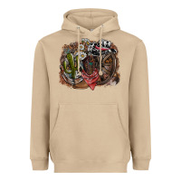 Mushroom western Heavyweight Hoodie - SublimationCraftShop