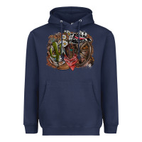 Navy western Heavyweight Hoodie - SublimationCraftShop