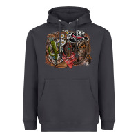 Smoke western Heavyweight Hoodie - SublimationCraftShop