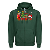 Sports Green 'tis the season christmas Zipper Hoodie - Zillion Design Studio
