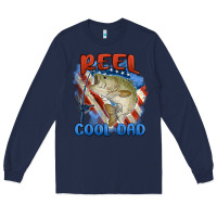 Navy reel cool dad Long Sleeve Tee - MaliasSmallBusiness
