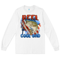White reel cool dad Long Sleeve Tee - MaliasSmallBusiness