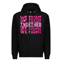 Black together we fight cancer Premium Hoodie - NancyCooperArtShop