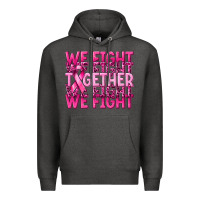 Charcoal Heather together we fight cancer Premium Hoodie - NancyCooperArtShop