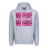 Heather Grey together we fight cancer Premium Hoodie - NancyCooperArtShop
