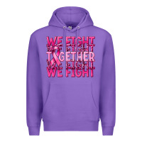 Purple together we fight cancer Premium Hoodie - NancyCooperArtShop
