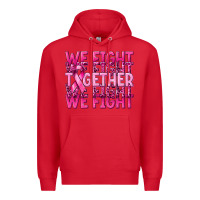 Red together we fight cancer Premium Hoodie - NancyCooperArtShop