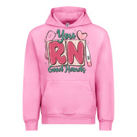 Fuchsia Pink you rn good hands registered nurse Urban Hoodie - MaliasSmallBusiness
