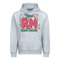 Heather Grey you rn good hands registered nurse Urban Hoodie - MaliasSmallBusiness