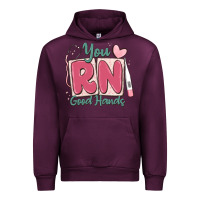 Mauve Wine you rn good hands registered nurse Urban Hoodie - MaliasSmallBusiness