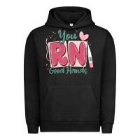 Pigment Black you rn good hands registered nurse Urban Hoodie - MaliasSmallBusiness
