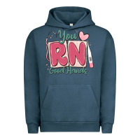 Pigment Midnight Navy you rn good hands registered nurse Urban Hoodie - MaliasSmallBusiness