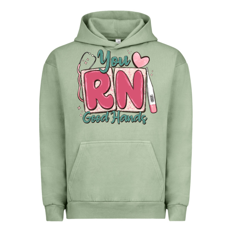 You Rn Good Hands Registered Nurse Urban Hoodie by MaliasSmallBusiness | Teevron
