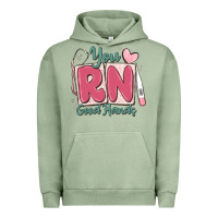 Pigment Oil Green you rn good hands registered nurse Urban Hoodie - MaliasSmallBusiness