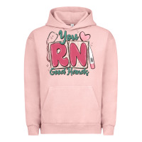 Pigment Salmon you rn good hands registered nurse Urban Hoodie - MaliasSmallBusiness